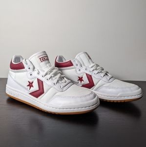 Converse Fastbreak Pro Mid White Team Red Gum | Men Sz 7.5/Women Sz 9